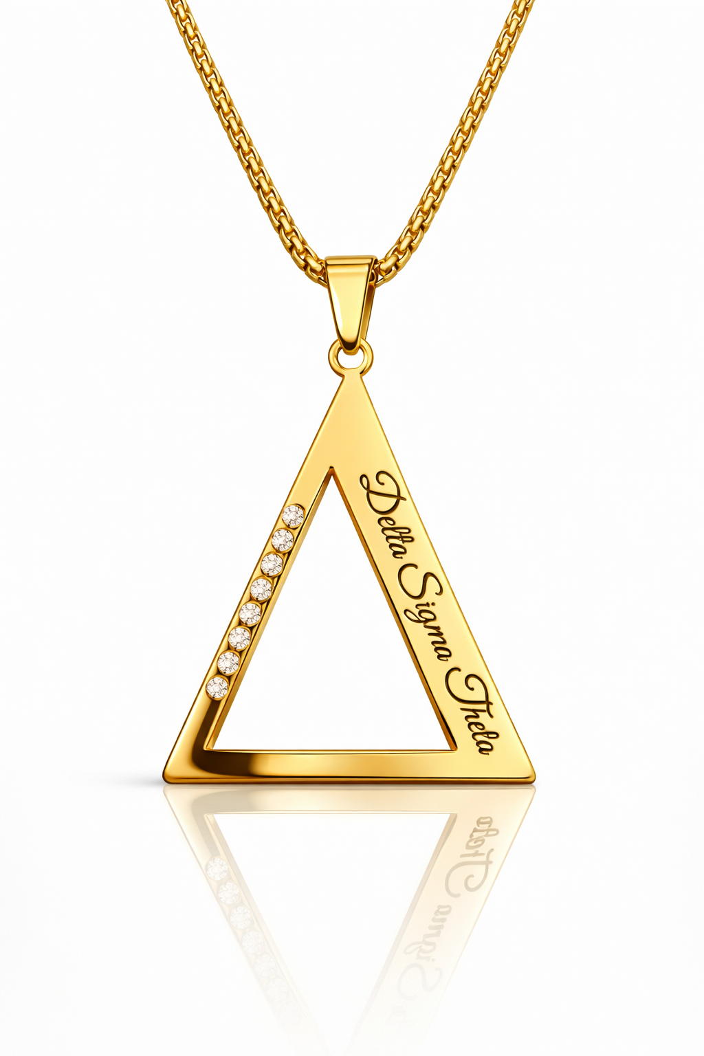 Regal Delta Necklace (Gold Plated)