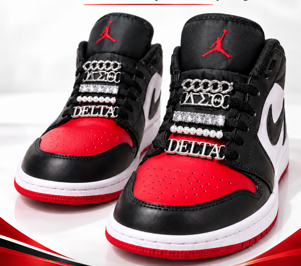 Silver DST Shoelace Charms