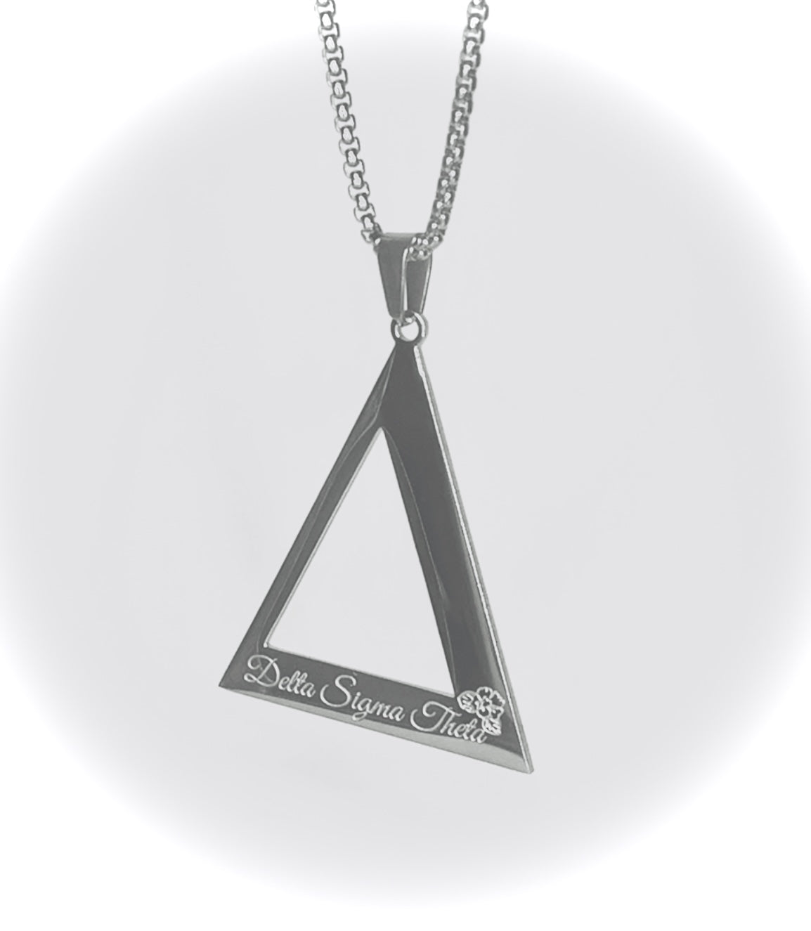 Inscribed DST Pyramid Necklace