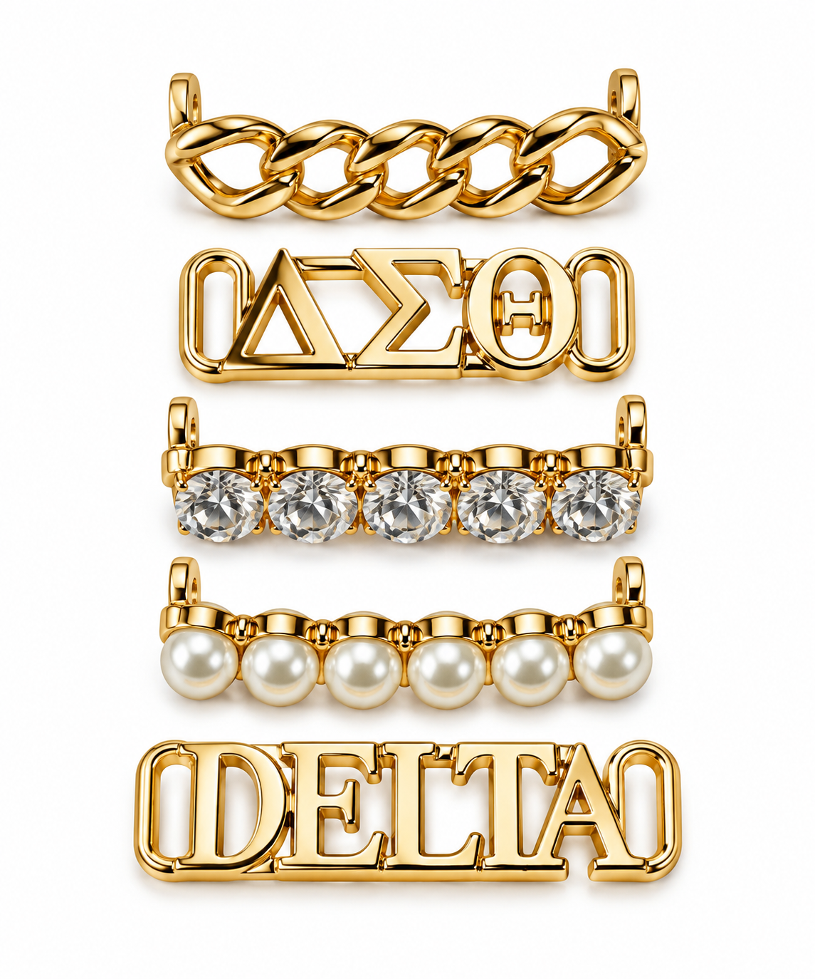 Gold DST Shoelace Charms