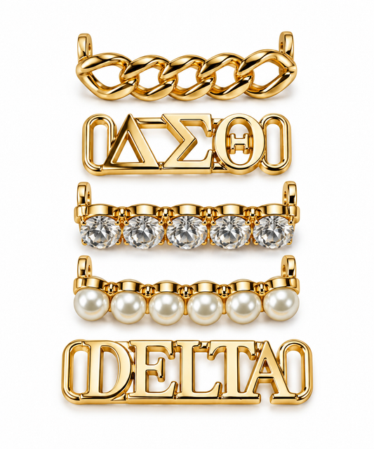 Gold DST Shoelace Charms