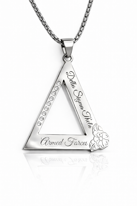 ΔΣΘ Armed Forces Pendant & Necklace